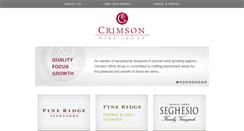 Desktop Screenshot of crimsonwinegroup.com