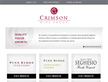 Tablet Screenshot of crimsonwinegroup.com